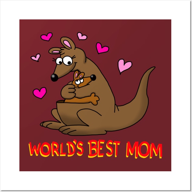 World's Best Mom Wall Art by wolfmanjaq